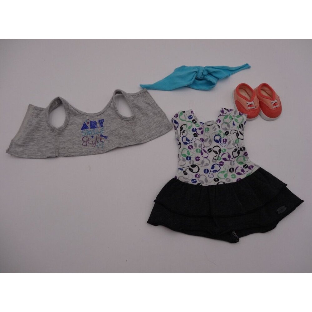 American Girl Z YANG Z's Sightseeing 18" Doll Outfit Dress Top Scarf Shoes - Picture 10 of 16